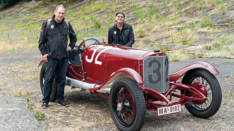 DIetmar Krieger, left, and Manfred Oechsle Targa Florio